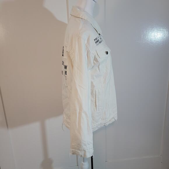 Panic! At The Disco Size S Pray For The Wicked 2018 Official White Jean Jacket - Picture 2 of 16